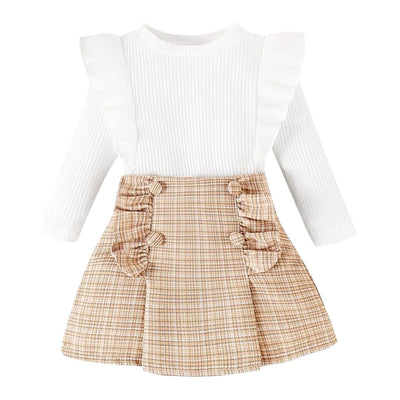 kinare Toddler Girl Skirt and Shirt Outfit