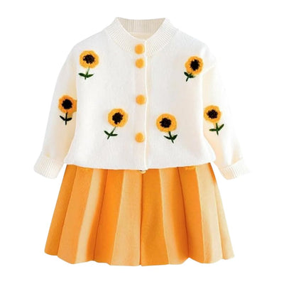 kinare Girls Fall Sunflower Outfit Set