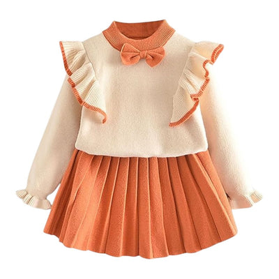 kinare Winter Toddler Outfit with Skirt