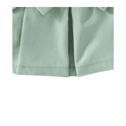 kinare Girls Elegant Puff Sleeve Skirt Set